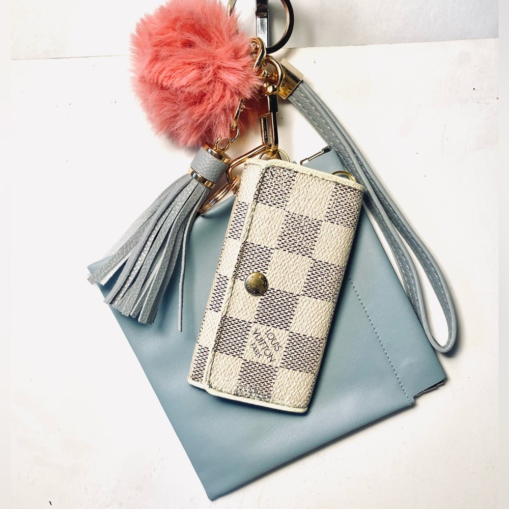 Louis Vuitton Damier Azur Multicles 4 Key Holder Wallet